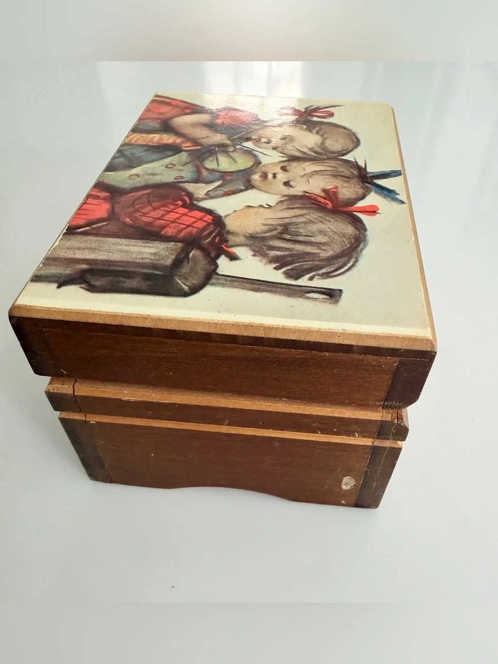Vintage Thorens Switzerland Music Box Parade Of The Wooden Soldiers Wood 1960s